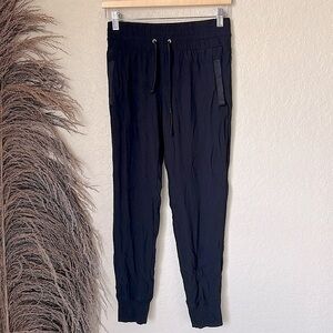 Monrow black rayon joggers